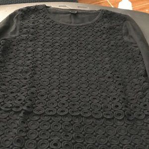 J Crew Shirt Long Sleeve Circle Overlay